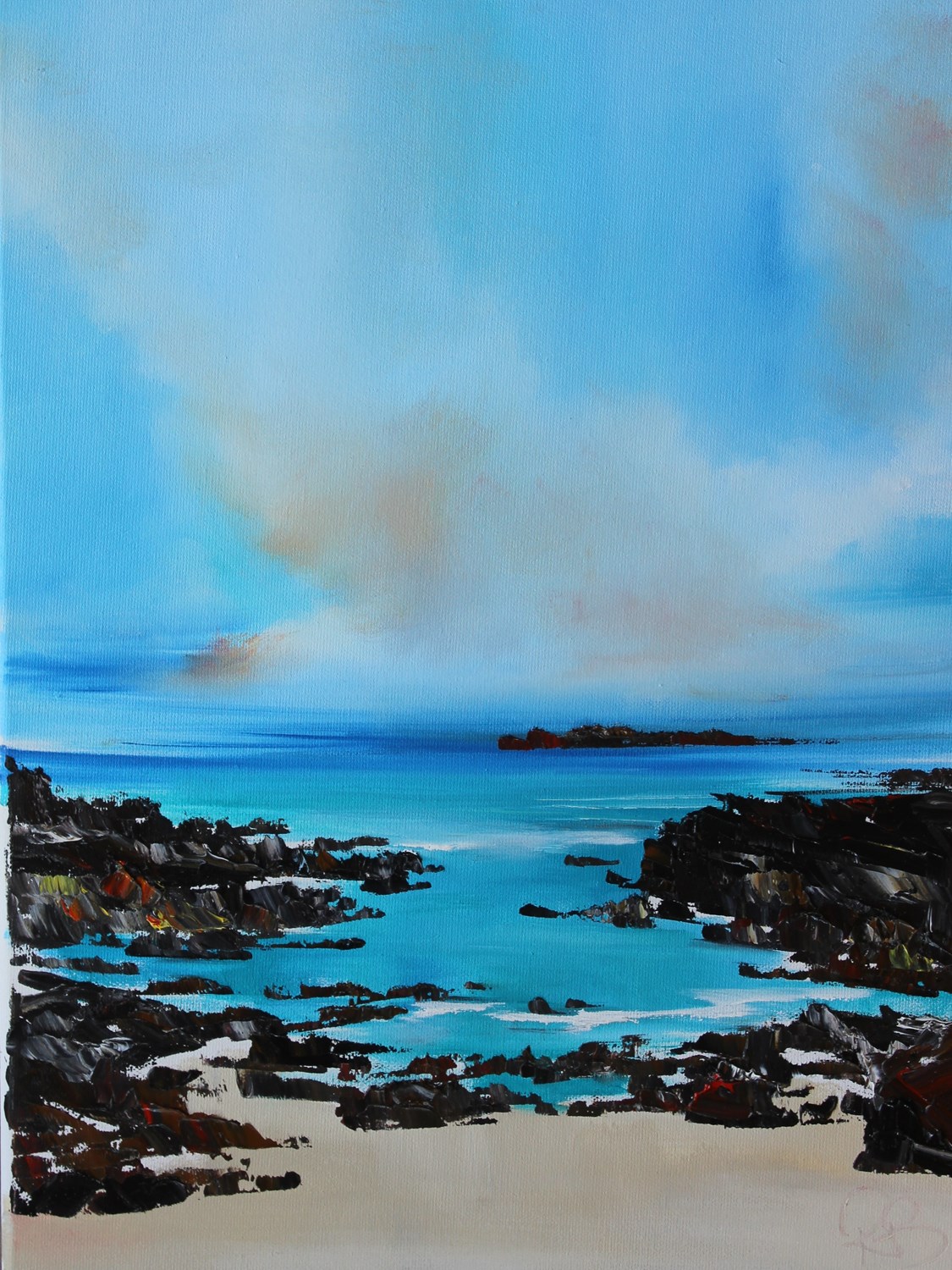 'Scattered Rocks ' by artist Rosanne Barr